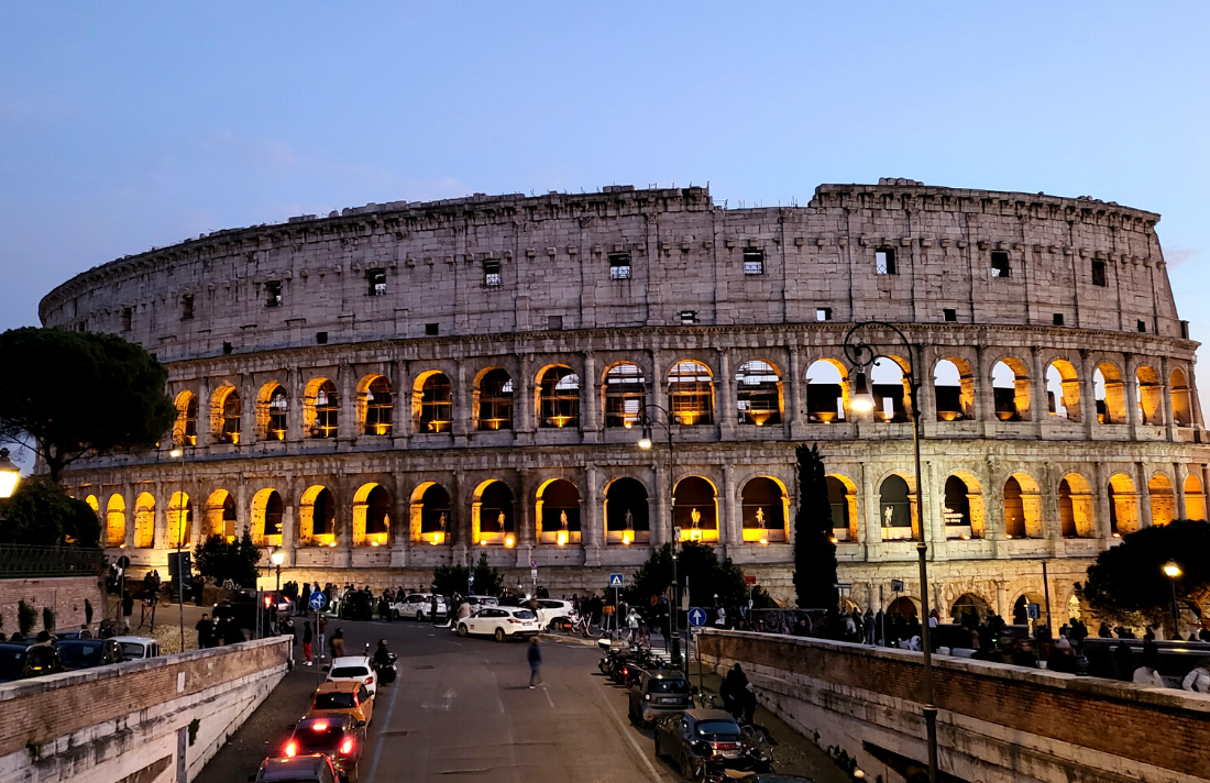 Colosseum at night