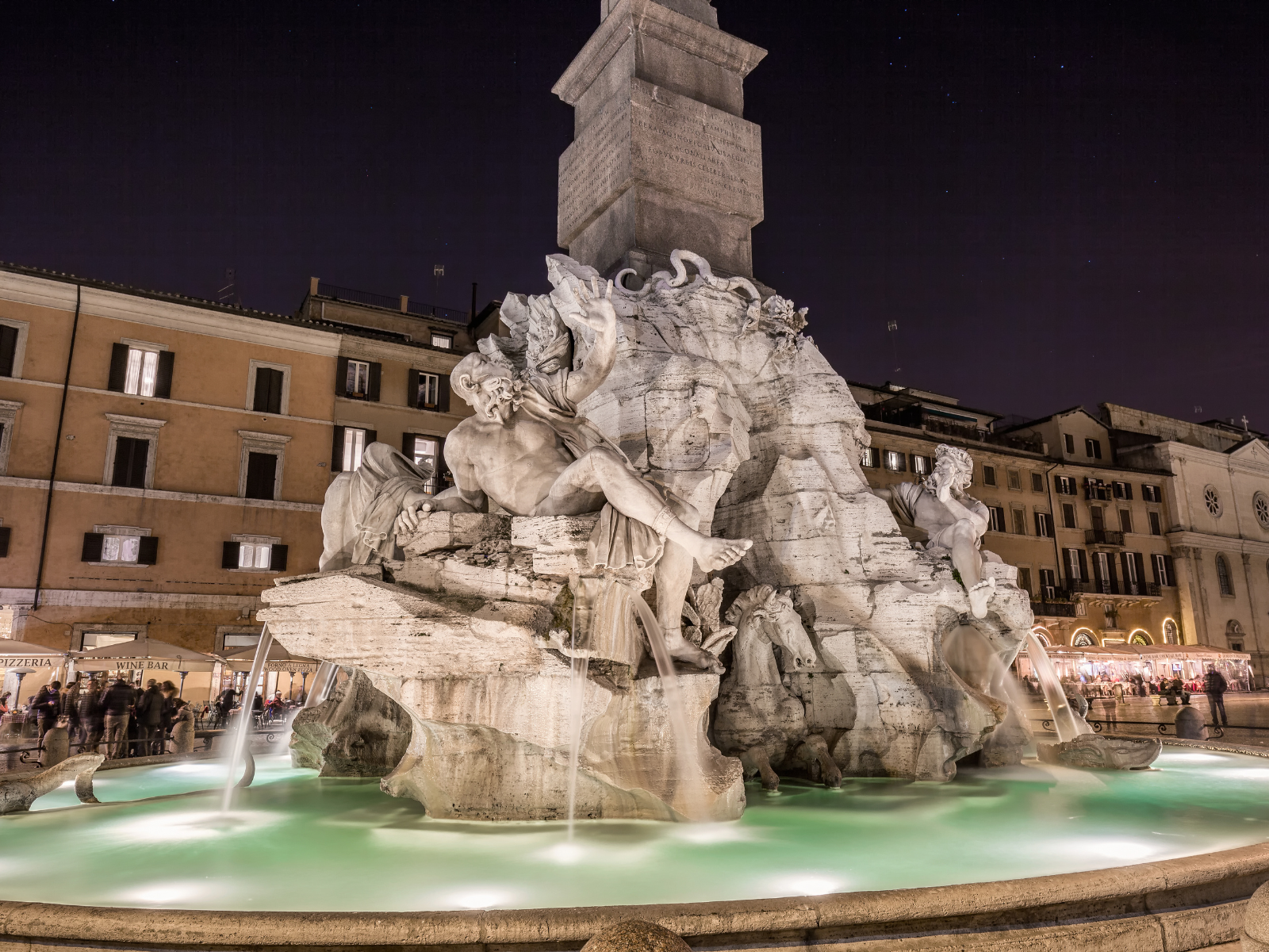 Fontana dei Quattro Fiumi, l'une des plus belles fontaines de Rome
