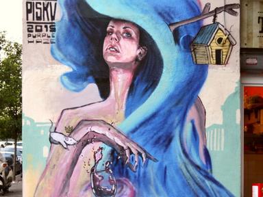 PISKV'S artwork on a street in Pigneto