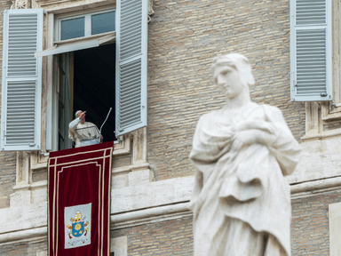 pope in the vatican at the window