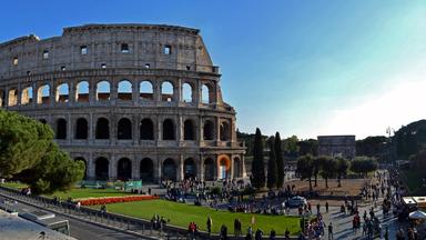 landscape view of colosseum