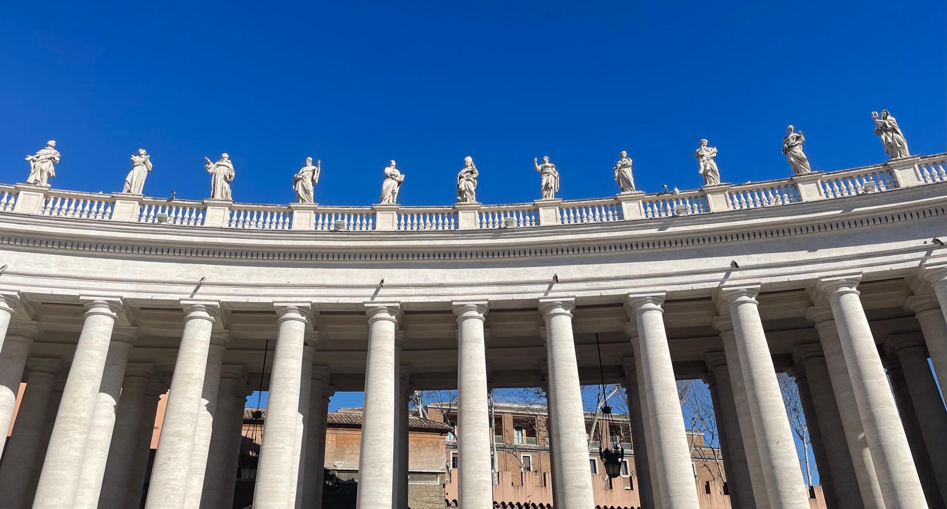 vista da coluna da capela sistina
