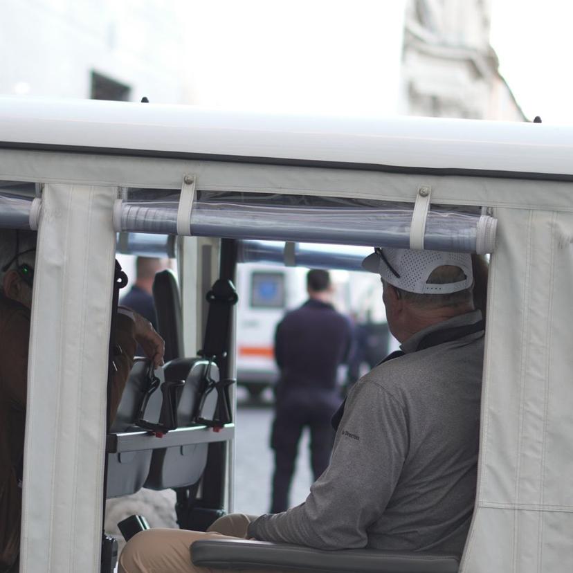 A man enjoying Golf Cart Tour