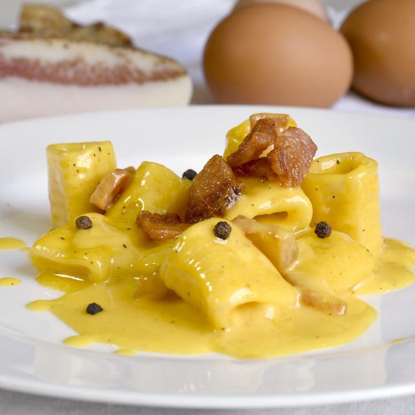 Carbonara, one of the most important Roman dishes