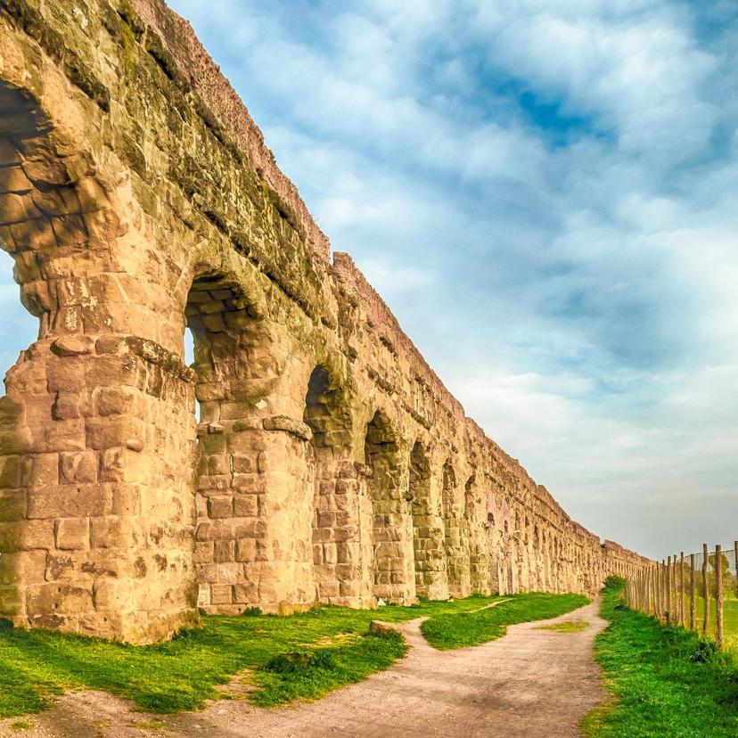 A view of the Roman Aqueducts