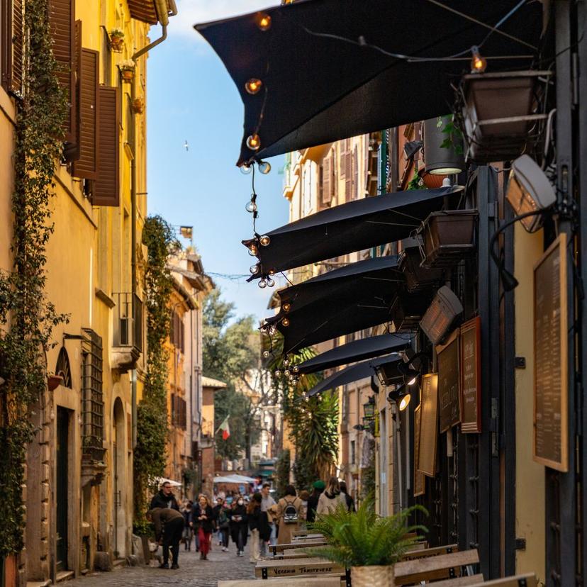 A view of Trastevere alley