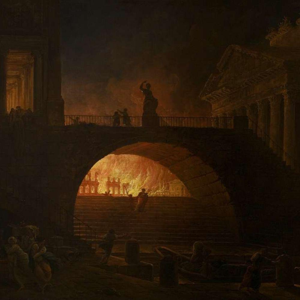 Illustration of The Great Fire of Rome