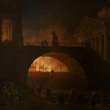 Illustration of The Great Fire of Rome