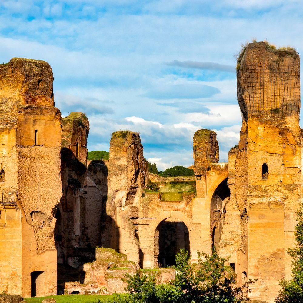 A View of the Baths of Caracalla Rome, Iconic Ancient Roman Baths