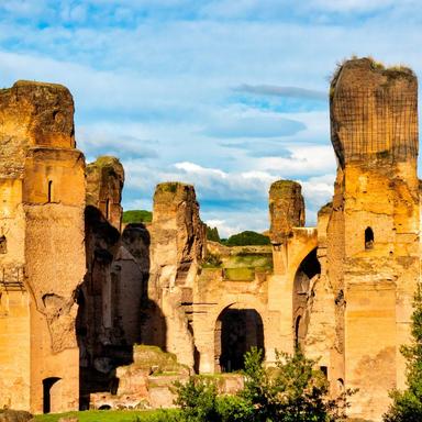 A View of the Baths of Caracalla Rome, Iconic Ancient Roman Baths