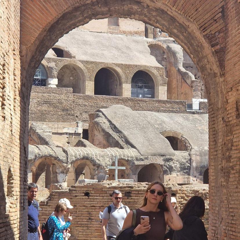 Visitors entering the Colosseum at the start of an in-depth Ancient Rome tour