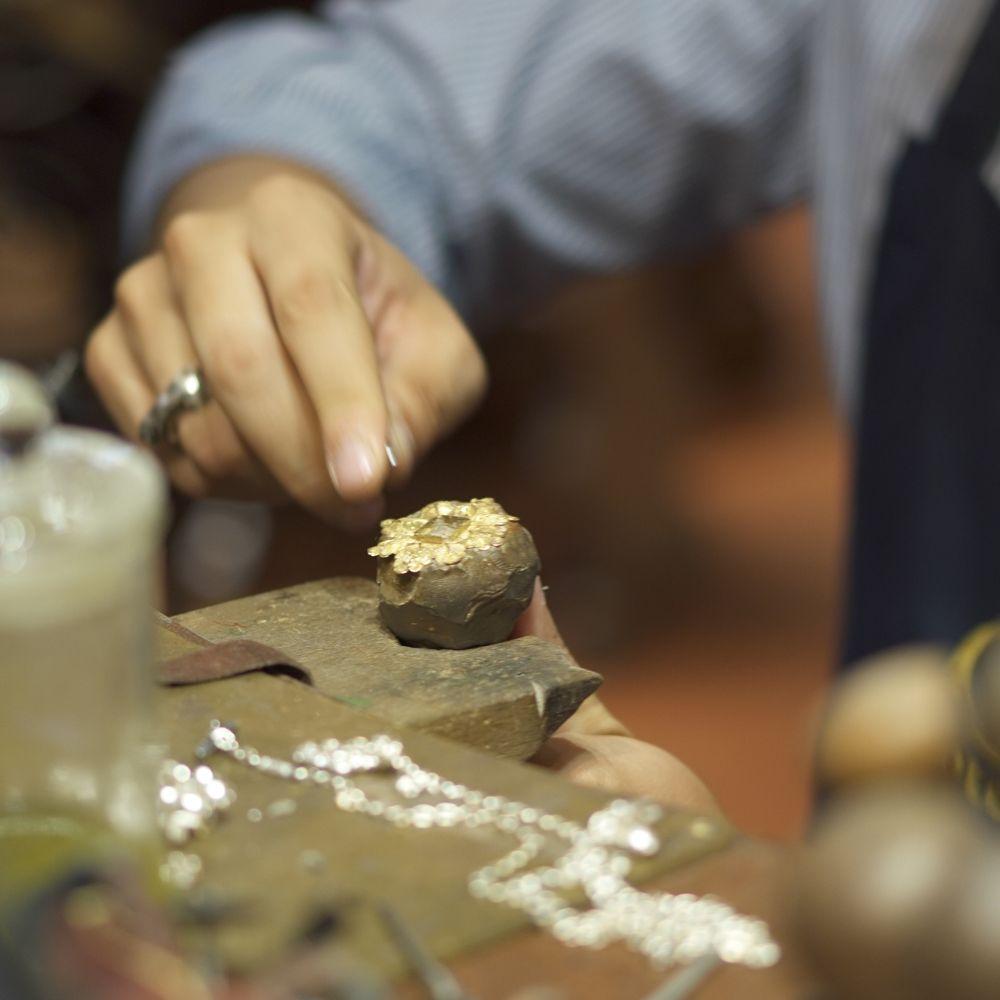 Hands craftmanship in florence during Walks Inside Rome Tour