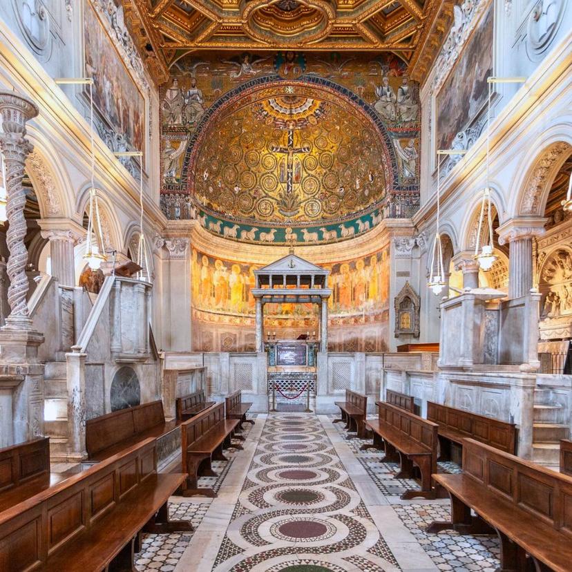 San Clemente Basilica's stunning central nave