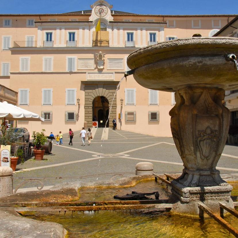 External view of Papal residence in Castel Gandolfo