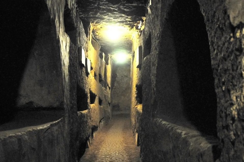 Catacombs of Domitilla Photo credit Dennis Jarvis Cropped