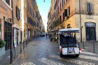 Tour de carrinho de golfe em Roma