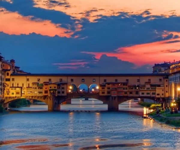 Florence Sunset Boat Tour on the Arno with Aperitivo | Small Group