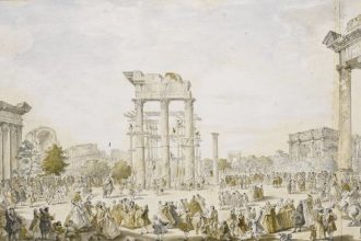 Pintura em aquarela no Palatino