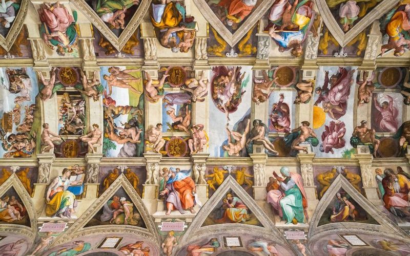 Ceiling frescoes from the Sistine Chapel
