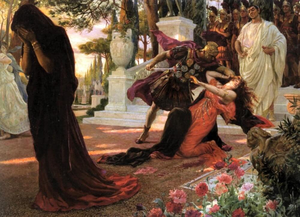 Georges Antoine Rochegrosse, The Death of Messalina (1916)