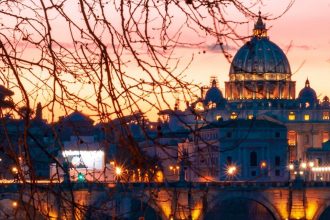 The Vatican as seen on our Rome by night tour