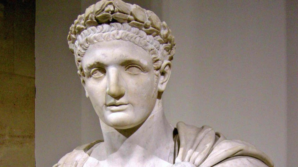 Bust of Domitian from the Louvre, Paris.