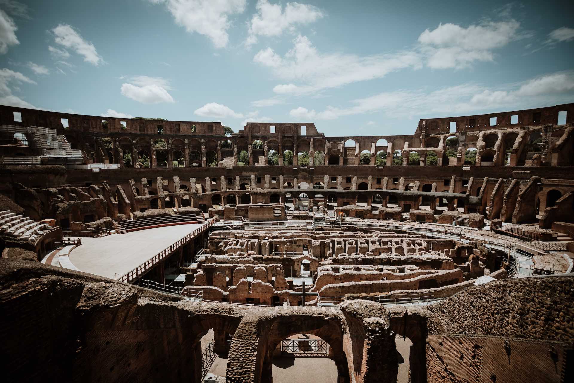 Picture of the Arena Floor of the Roman Colosseum