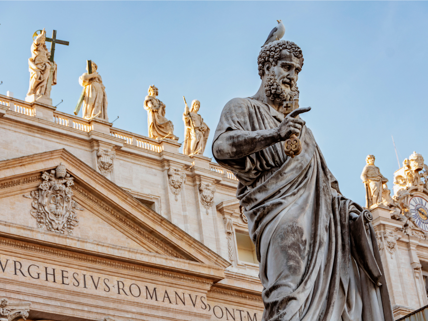 detail of vatican museums