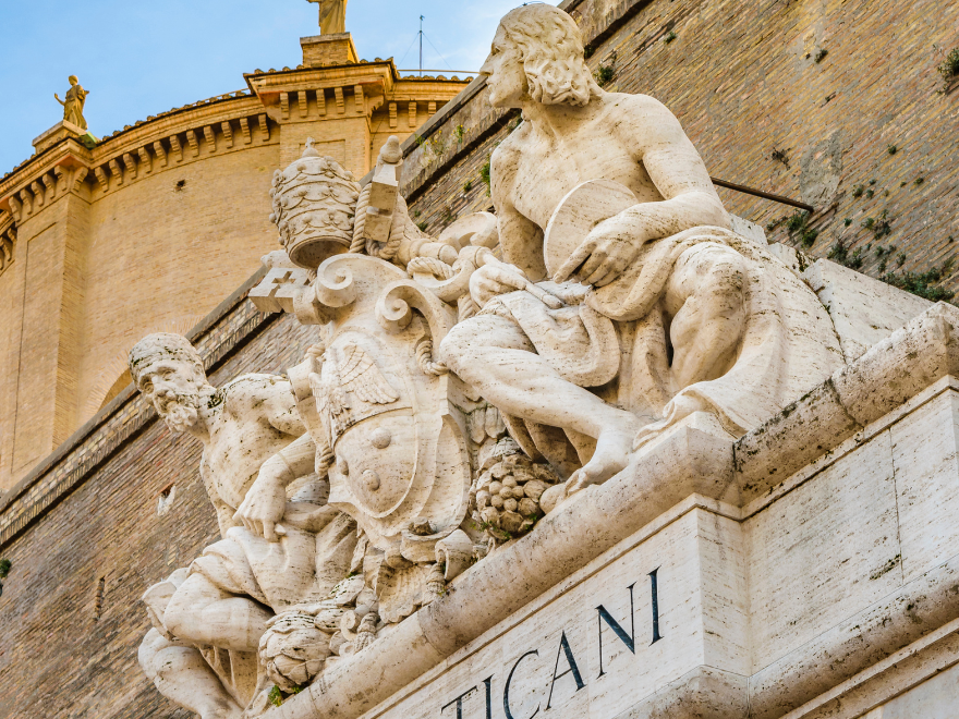 detail of vatican museums