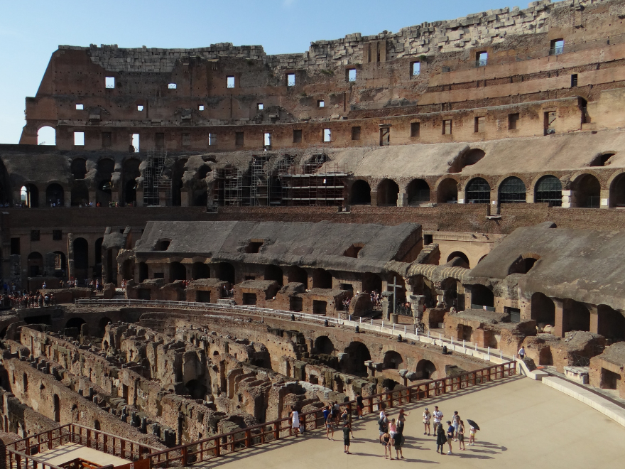 inside colosseum