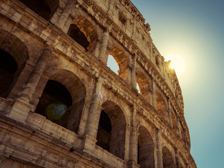 detail of colosseum