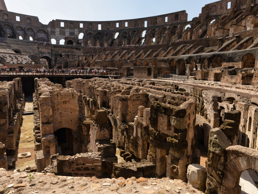 inside colosseum