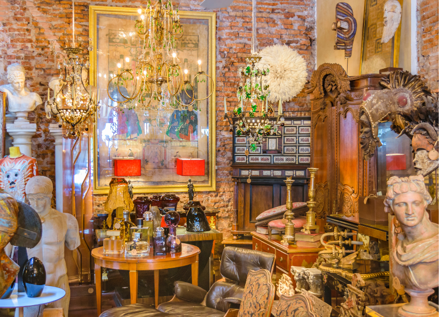 inside a souvenir shop