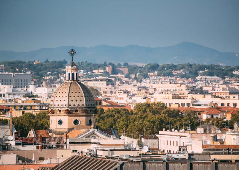 Rome San Gioacchino cupola